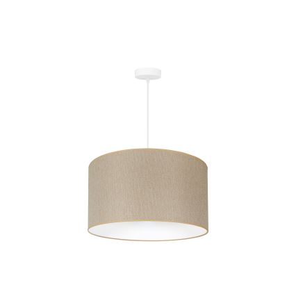 Duolla - Luster na sajli ROLLER ECO RECYCLING 1xE27/15W/230V pr. 45 cm kremasta