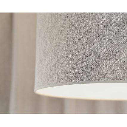 Duolla - Luster na sajli ROLLER ECO RECYCLING 1xE27/15W/230V prečnik 45 cm siva