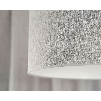 Duolla - Luster na sajli ROLLER ECO RECYCLING 1xE27/15W/230V prečnik 45 cm siva