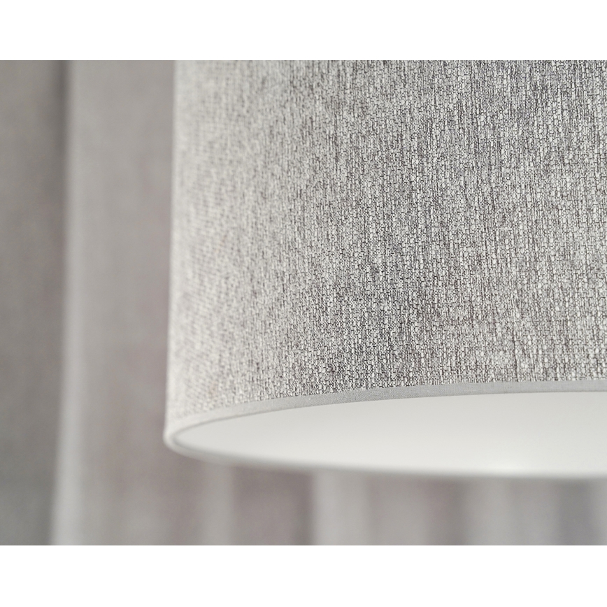 Duolla - Luster na sajli ROLLER ECO RECYCLING 1xE27/15W/230V prečnik 45 cm siva