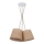 Duolla - Luster na sajli ROSSA 3xE27/15W/230V pr. 45 cm braon