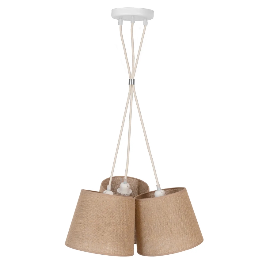 Duolla - Luster na sajli ROSSA 3xE27/15W/230V pr. 45 cm braon