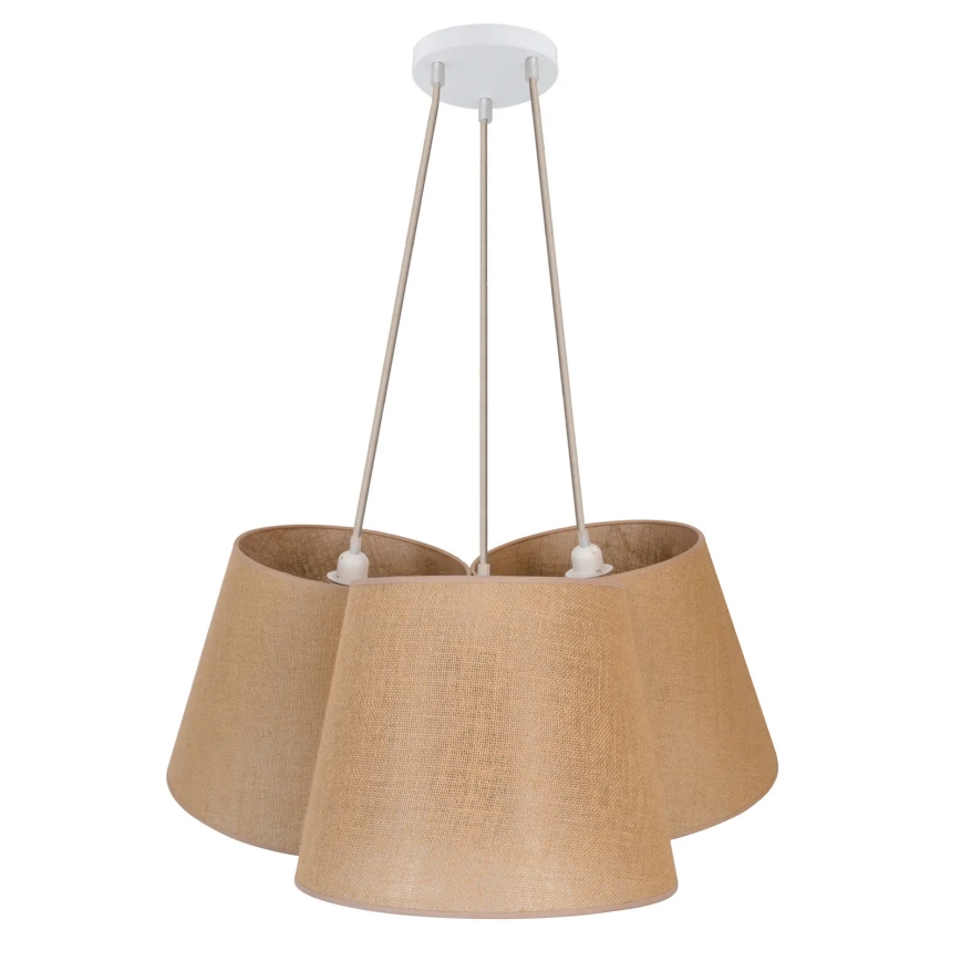 Duolla - Luster na sajli ROSSA 3xE27/15W/230V pr. 75 cm braon