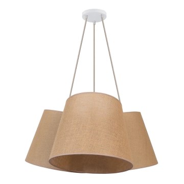Duolla - Luster na sajli ROSSA 3xE27/15W/230V prečnik 75 cm braon