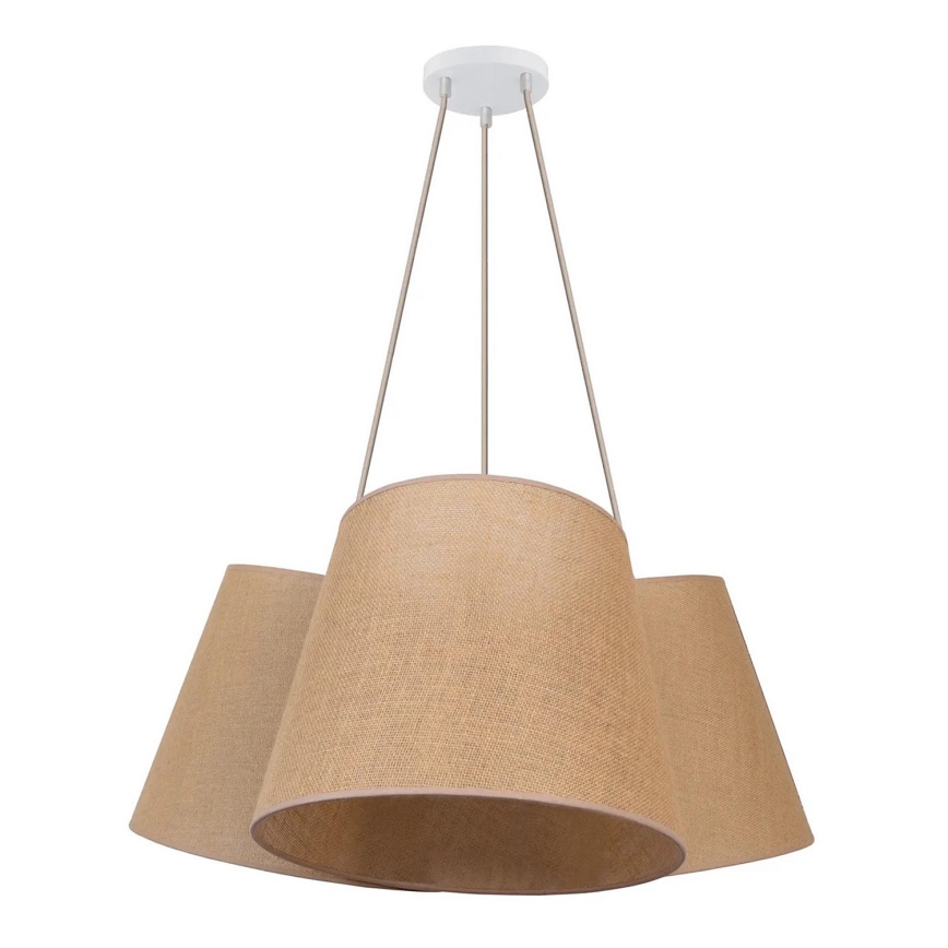 Duolla - Luster na sajli ROSSA 3xE27/15W/230V prečnik 75 cm braon