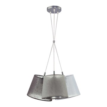 Duolla - Luster na sajli ROSSA 3xE27/40W/230V antracit/sivo