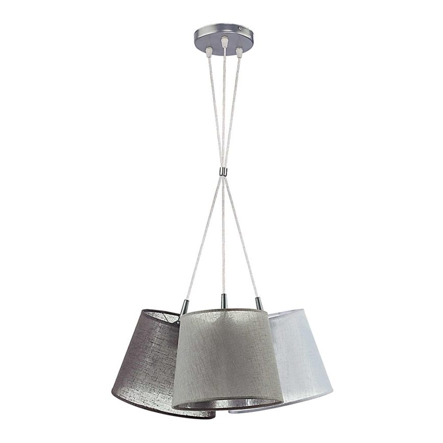 Duolla - Luster na sajli ROSSA 3xE27/40W/230V antracit/sivo