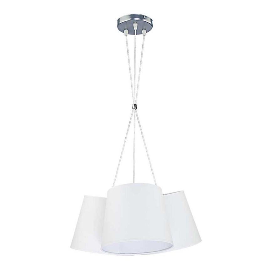 Duolla - Luster na sajli ROSSA 3xE27/40W/230V bela
