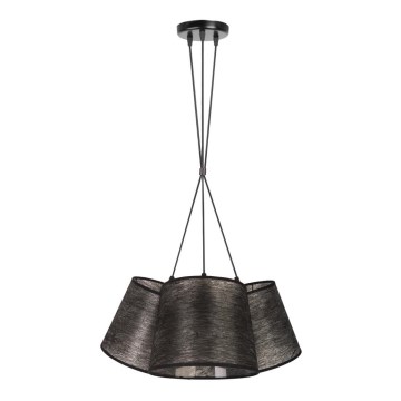 Duolla - Luster na sajli ROSSA 3xE27/40W/230V crno