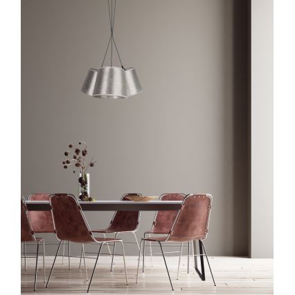 Duolla - Luster na sajli ROSSA 3xE27/40W/230V srebrno