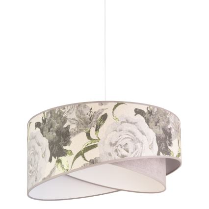 Duolla - Luster na sajli ROYAL 1xE27/40W/230V pr. 50 cm sivo