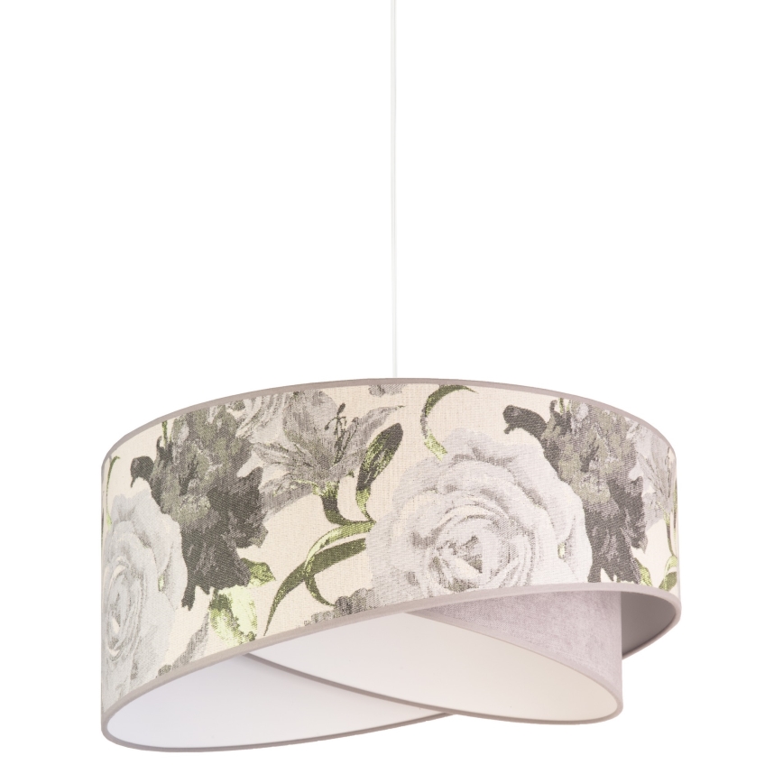 Duolla - Luster na sajli ROYAL 1xE27/40W/230V pr. 50 cm sivo