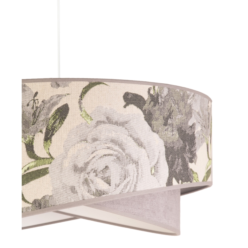 Duolla - Luster na sajli ROYAL 1xE27/40W/230V pr. 50 cm sivo