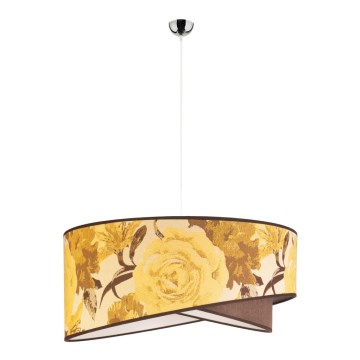 Duolla - Luster na sajli ROYAL 1xE27/40W/230V pr. 50 cm žuta