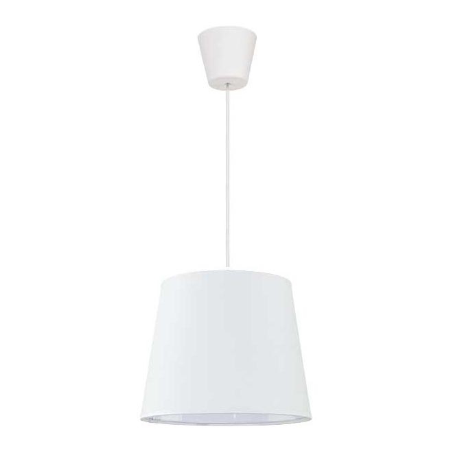 Duolla - Luster na sajli SOLO 1xE27/40W/230V pr. 24 cm bela