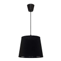 Duolla - Luster na sajli SOLO 1xE27/40W/230V pr. 24 cm crno