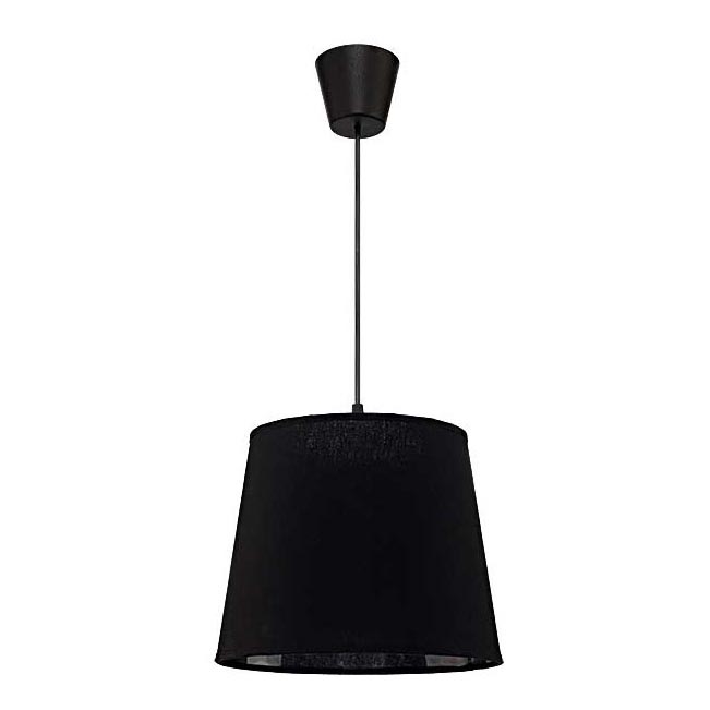 Duolla - Luster na sajli SOLO 1xE27/40W/230V pr. 24 cm crno