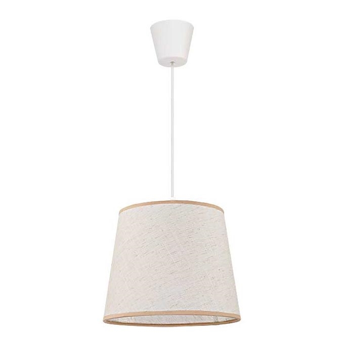 Duolla - Luster na sajli SOLO 1xE27/40W/230V svetla pr. 24 cm bež