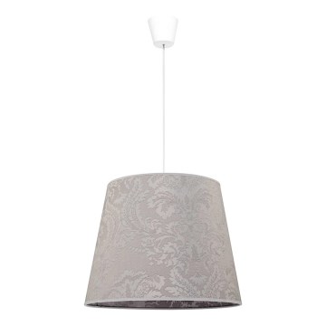 Duolla - Luster na sajli SOPRANO 1xE27/40W/230V pr. 38 cm srebrno