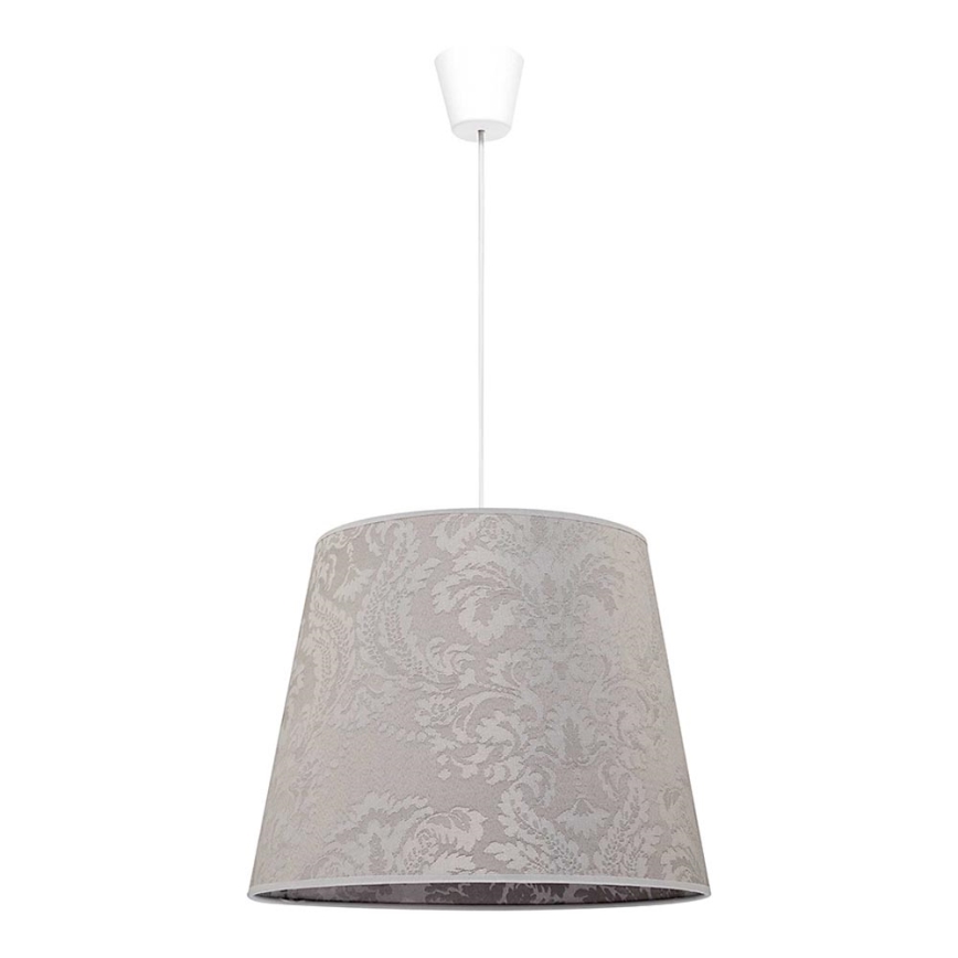Duolla - Luster na sajli SOPRANO 1xE27/40W/230V pr. 38 cm srebrno