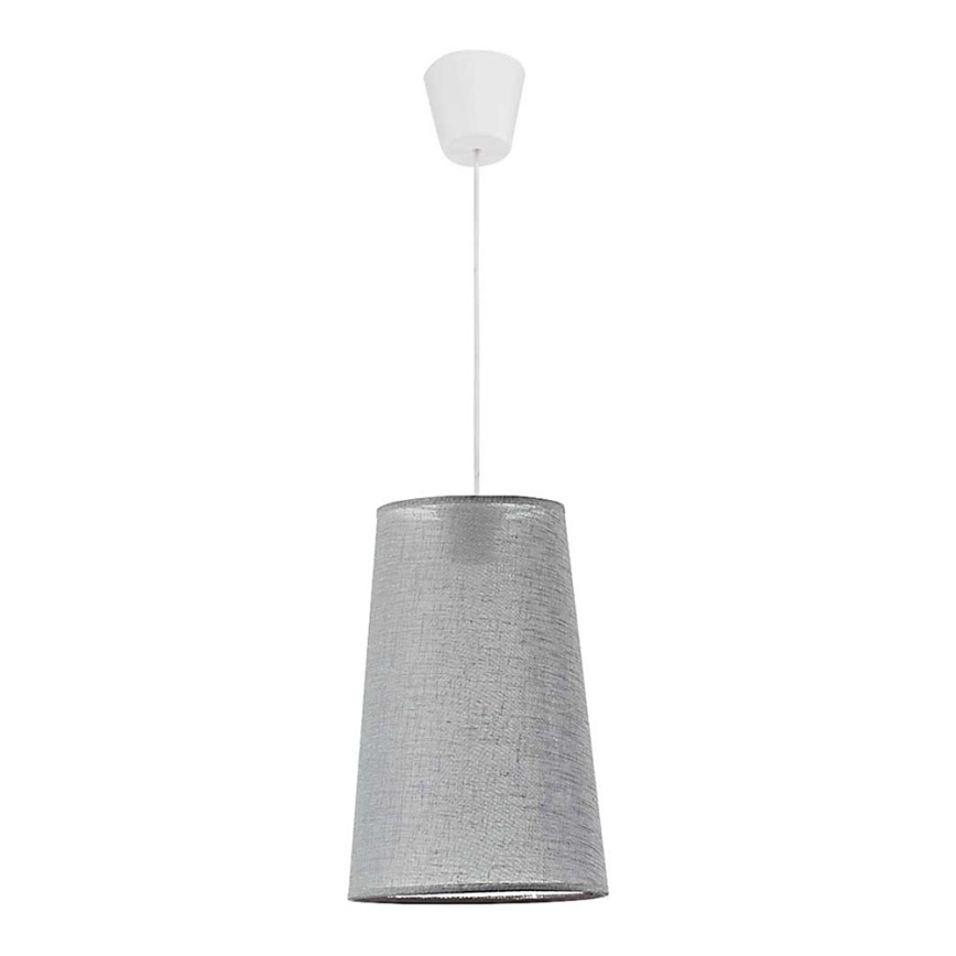 Duolla - Luster na sajli SOUL 1xE27/40W/230V svetla pr. 19,4 cm sivo