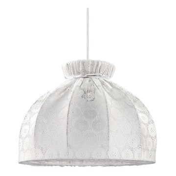 Duolla - Luster na sajli SYMPHONY 1xE27/40W/230V pr. 38 cm bela