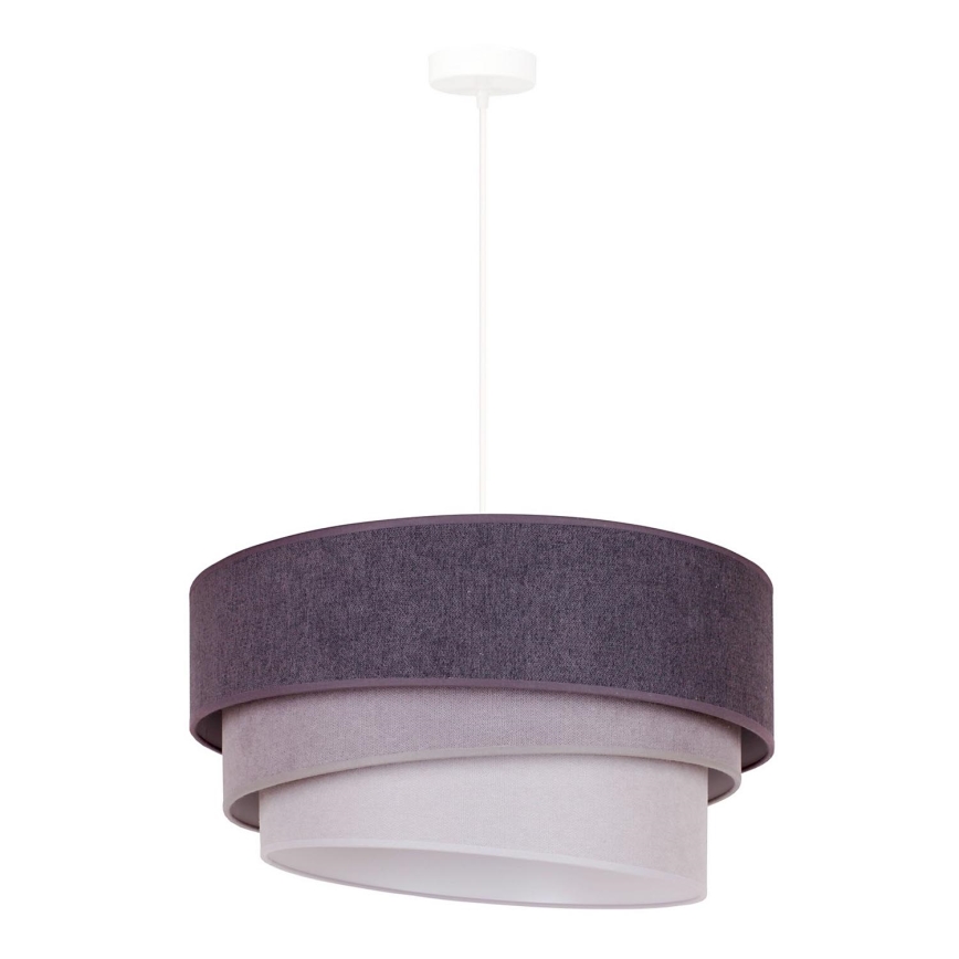 Duolla - Luster na sajli TRIO 1xE27/15W/230V pr. 45 cm antracit/sivo/bela