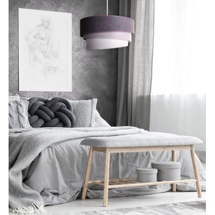 Duolla - Luster na sajli TRIO 1xE27/15W/230V pr. 45 cm antracit/sivo/bela