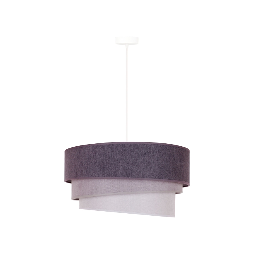 Duolla - Luster na sajli TRIO 1xE27/15W/230V pr. 45 cm antracit/sivo/bela