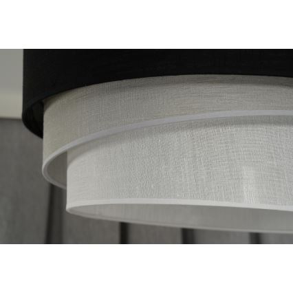 Duolla - Luster na sajli TRIO 1xE27/15W/230V pr. 45 cm crno/sivo/bela