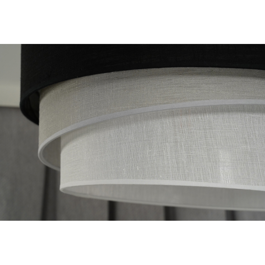 Duolla - Luster na sajli TRIO 1xE27/15W/230V pr. 45 cm crno/sivo/bela