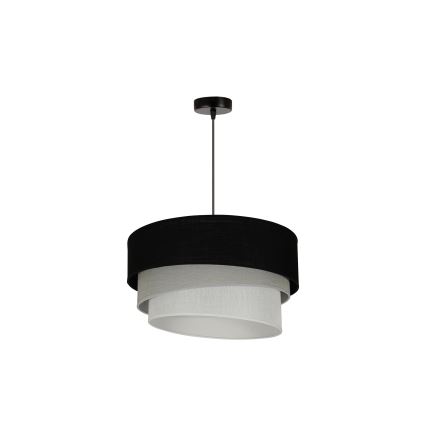 Duolla - Luster na sajli TRIO 1xE27/15W/230V pr. 45 cm crno/sivo/bela