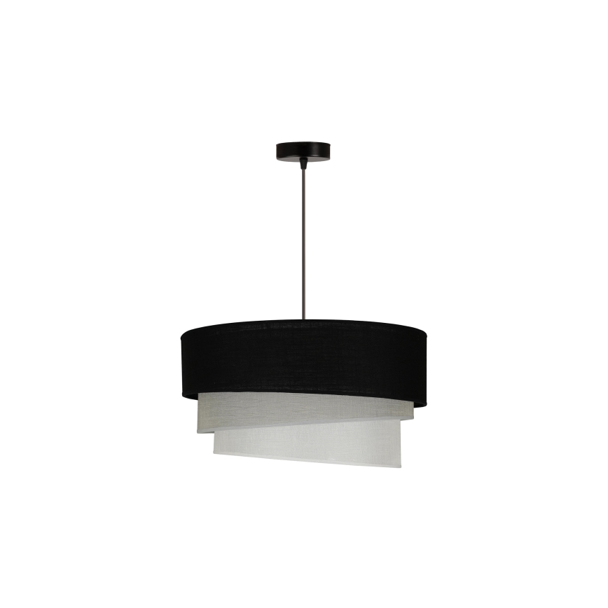Duolla - Luster na sajli TRIO 1xE27/15W/230V pr. 45 cm crno/sivo/bela