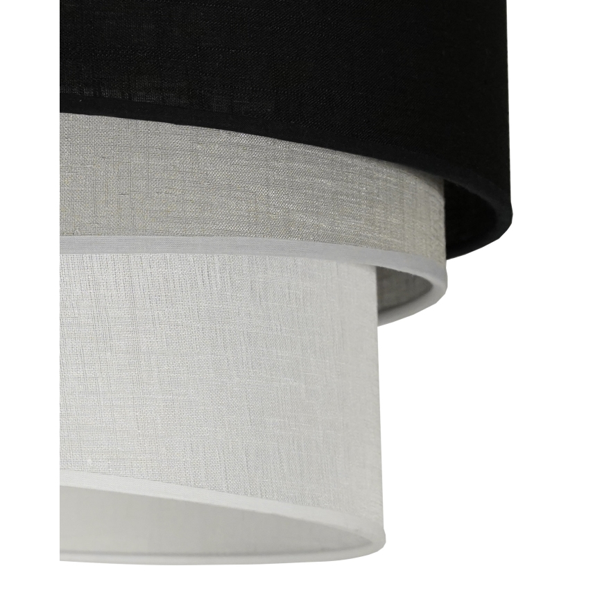 Duolla - Luster na sajli TRIO 1xE27/15W/230V pr. 45 cm crno/sivo/bela