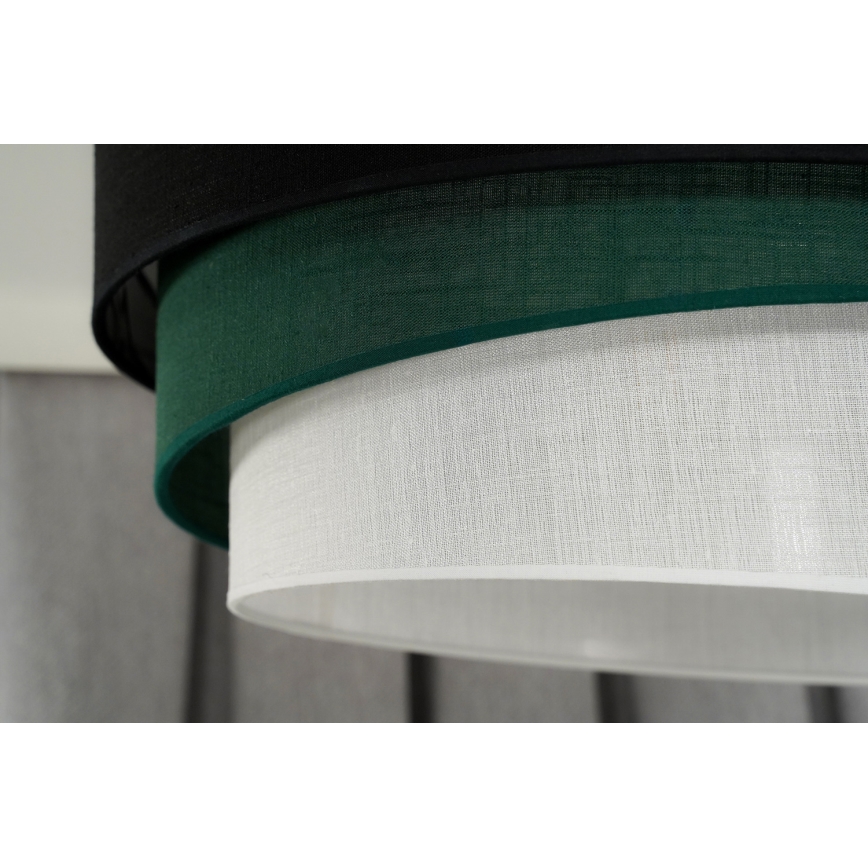 Duolla - Luster na sajli TRIO 1xE27/15W/230V pr. 45 cm crno/zelena/bela