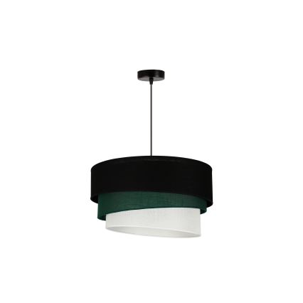 Duolla - Luster na sajli TRIO 1xE27/15W/230V pr. 45 cm crno/zelena/bela