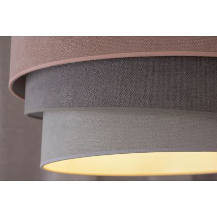 Duolla - Luster na sajli TRIO 1xE27/15W/230V pr. 45 cm roze/sivo/bela