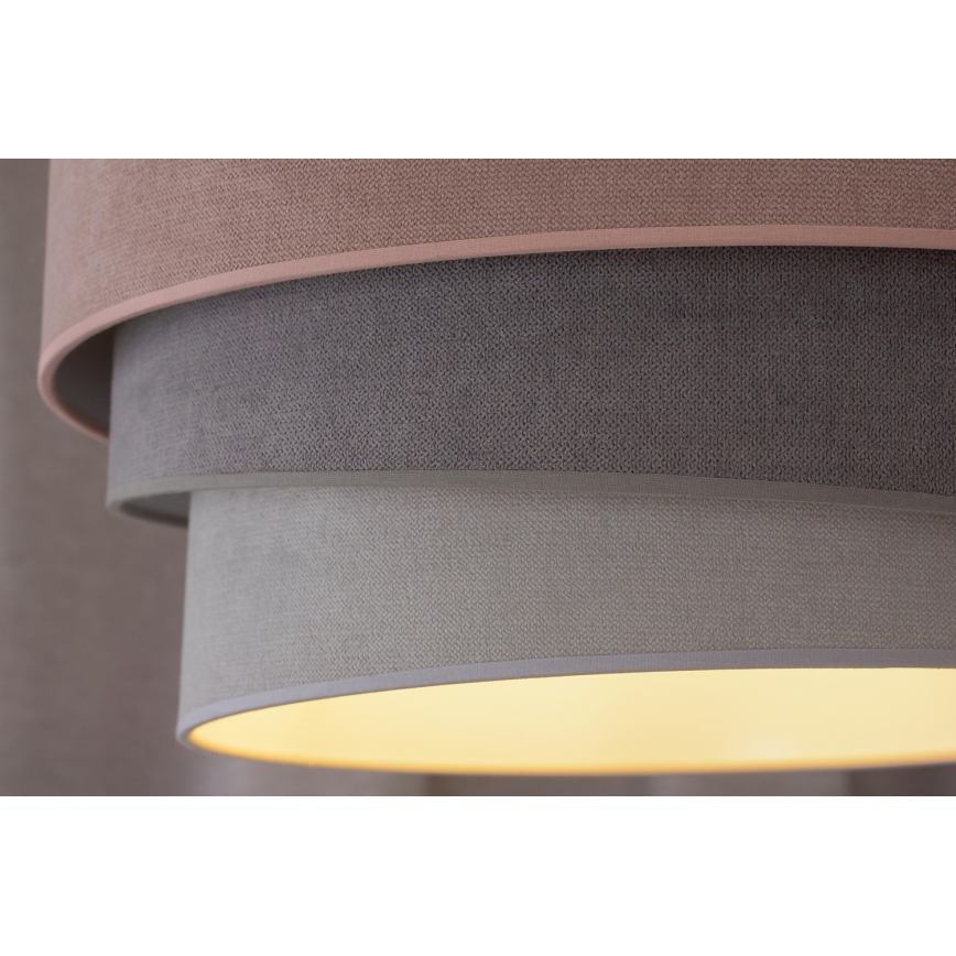 Duolla - Luster na sajli TRIO 1xE27/15W/230V pr. 45 cm roze/sivo/bela