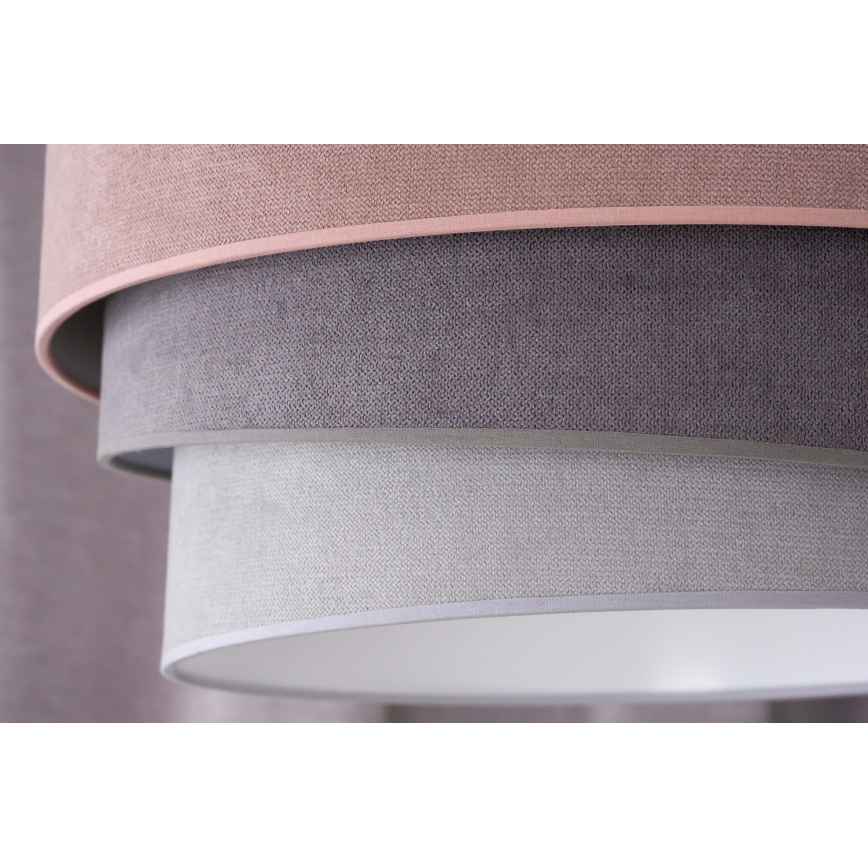 Duolla - Luster na sajli TRIO 1xE27/15W/230V pr. 45 cm roze/sivo/bela