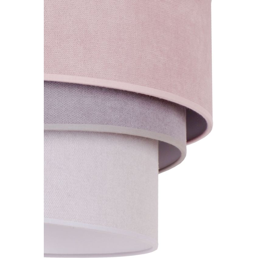 Duolla - Luster na sajli TRIO 1xE27/15W/230V pr. 45 cm roze/sivo/bela
