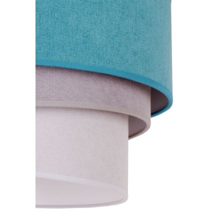 Duolla - Luster na sajli TRIO 1xE27/15W/230V pr. 45 cm tirkizna/sivo/bela