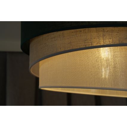 Duolla - Luster na sajli TRIO 1xE27/15W/230V pr. 45 cm zelena/sivo/bela