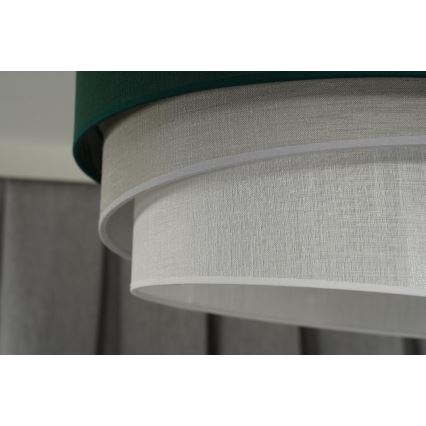 Duolla - Luster na sajli TRIO 1xE27/15W/230V pr. 45 cm zelena/sivo/bela