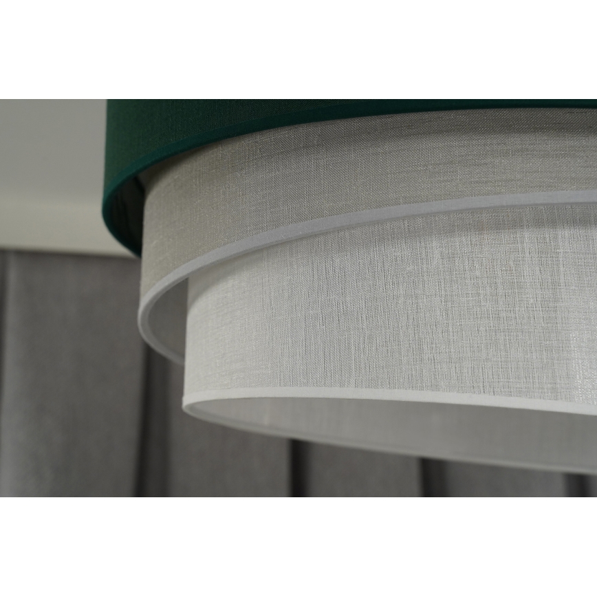 Duolla - Luster na sajli TRIO 1xE27/15W/230V pr. 45 cm zelena/sivo/bela