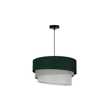 Duolla - Luster na sajli TRIO 1xE27/15W/230V pr. 45 cm zelena/sivo/bela
