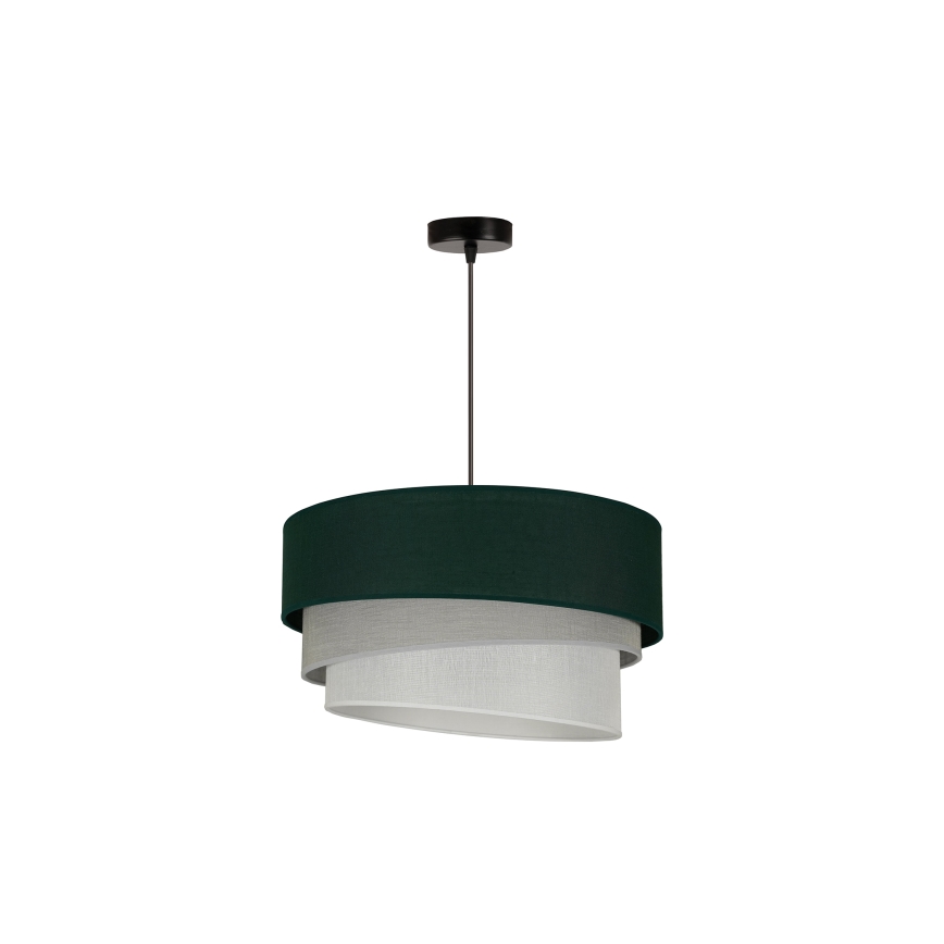 Duolla - Luster na sajli TRIO 1xE27/15W/230V pr. 45 cm zelena/sivo/bela