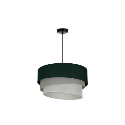 Duolla - Luster na sajli TRIO 1xE27/15W/230V pr. 45 cm zelena/sivo/bela