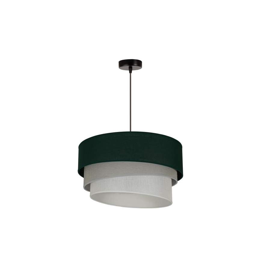 Duolla - Luster na sajli TRIO 1xE27/15W/230V pr. 45 cm zelena/sivo/bela