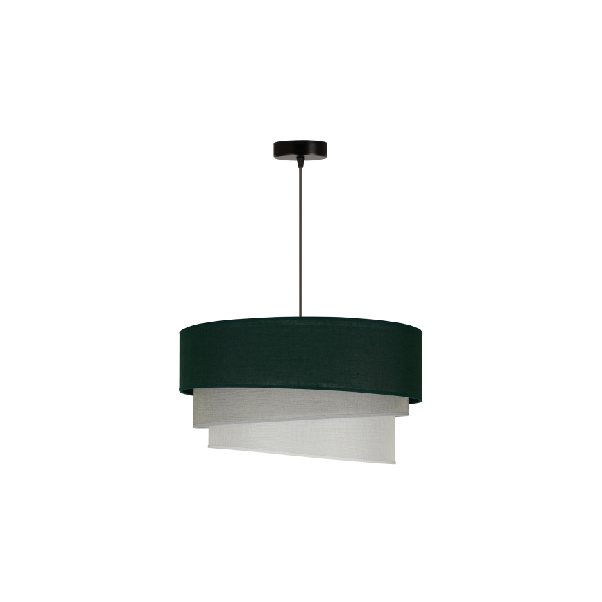 Duolla - Luster na sajli TRIO 1xE27/15W/230V pr. 45 cm zelena/sivo/bela