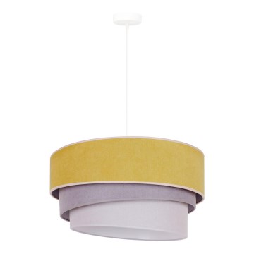 Duolla - Luster na sajli TRIO 1xE27/15W/230V pr. 45 cm žuta/sivo/bela